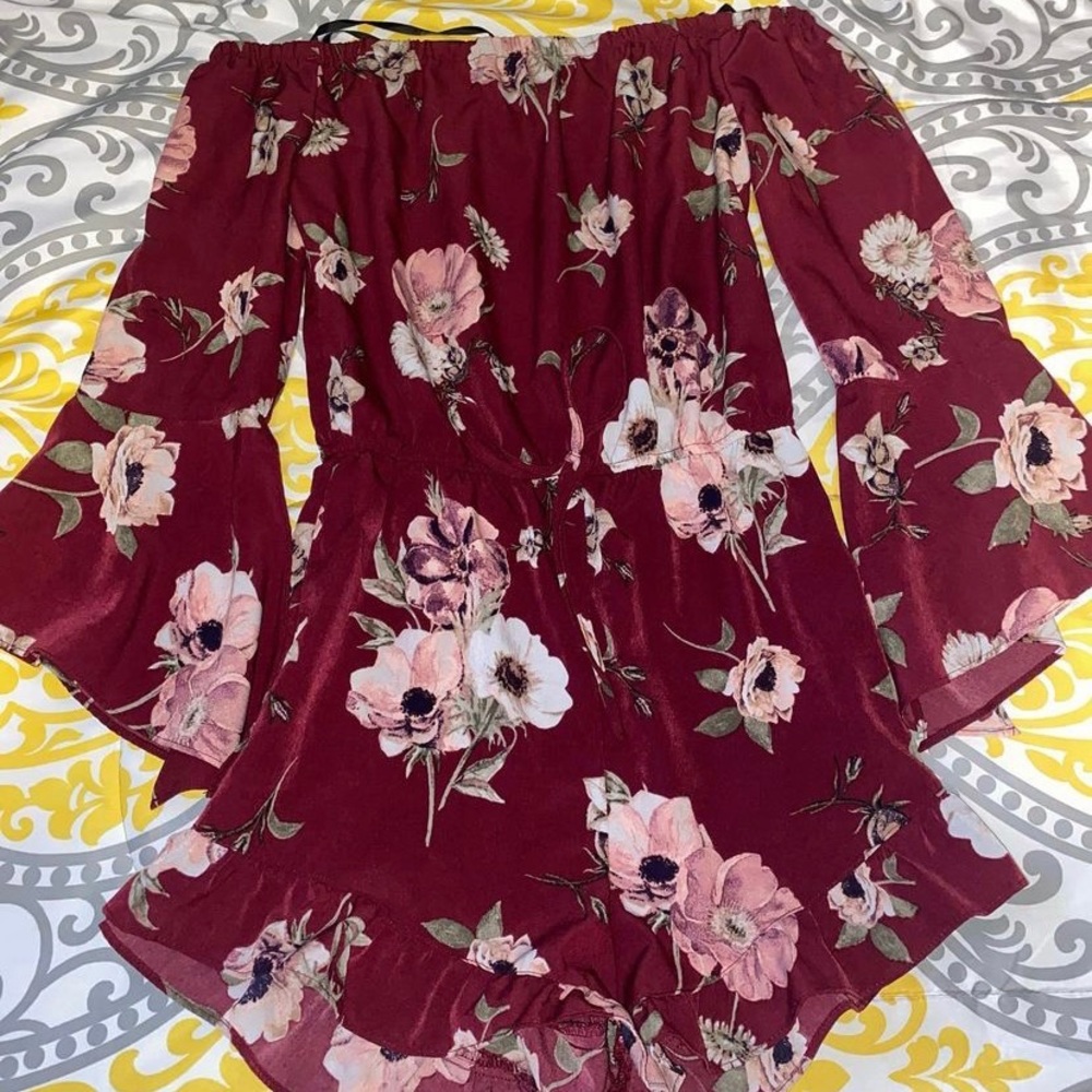 Floral Short Romper